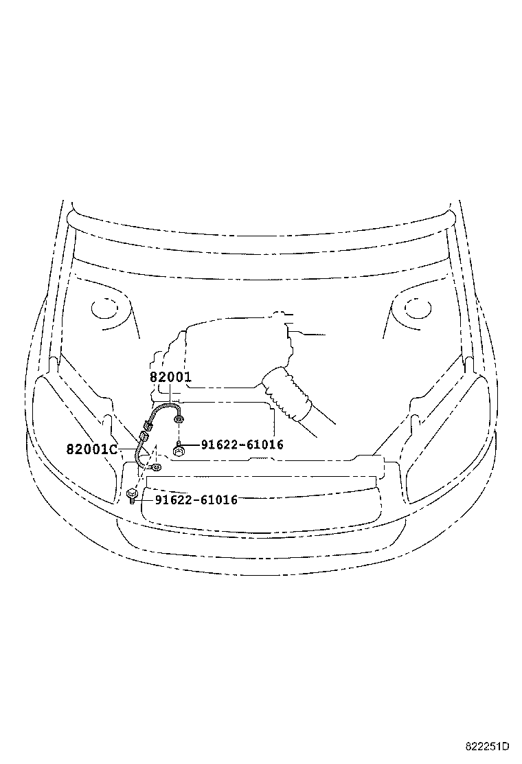 82122-42010 WIRE, ENGINE, NO.2 product image