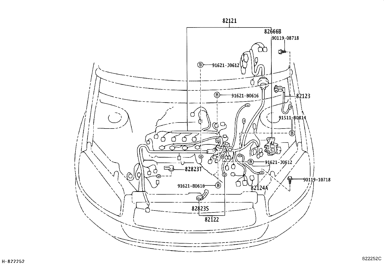 82142-42010 WIRE, INSTRUMENT PANEL, NO.2 product image