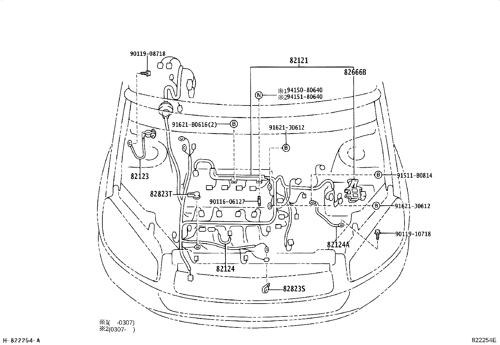 82142-42010 WIRE, INSTRUMENT PANEL, NO.2 product image