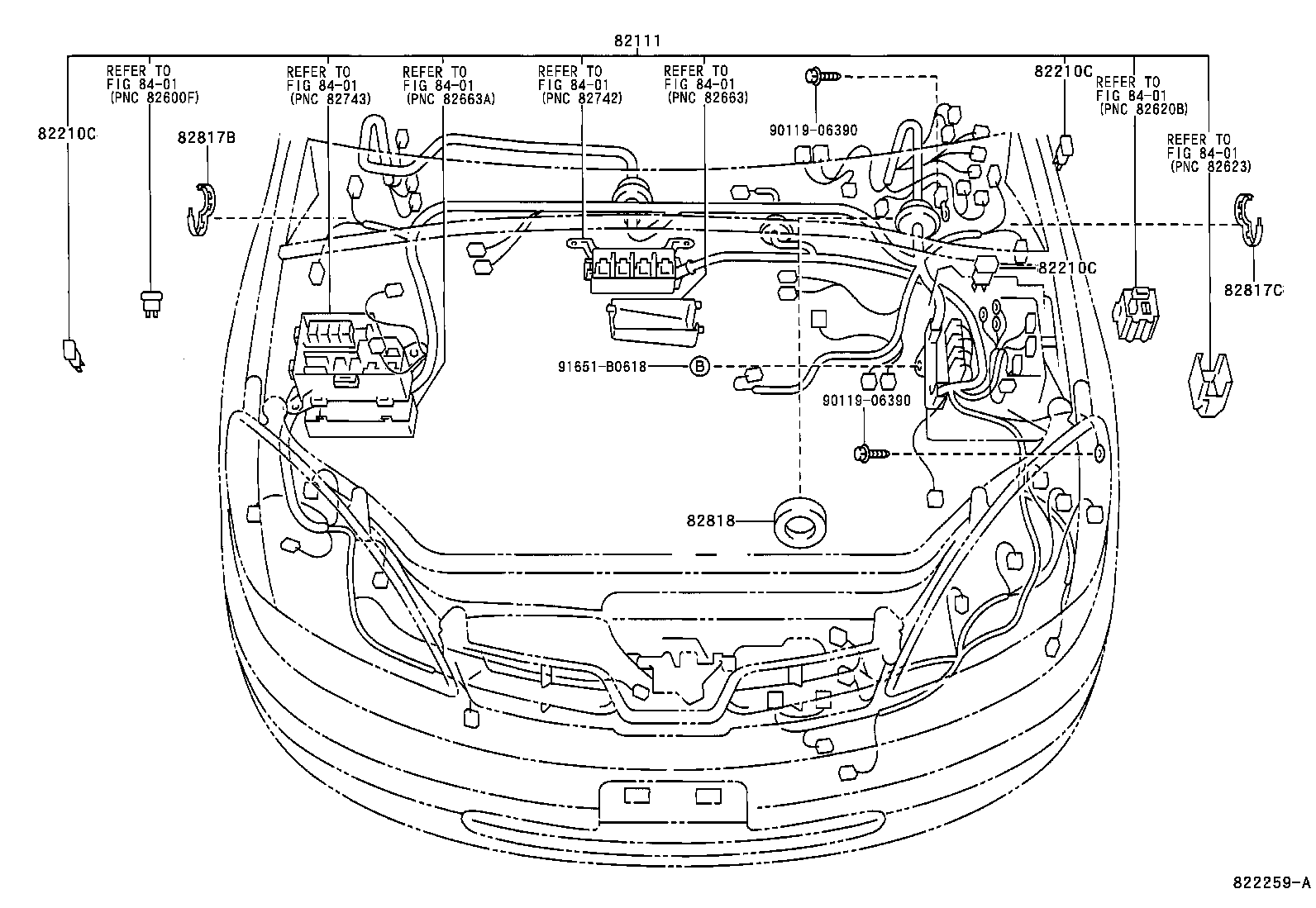 82817-47070 PROTECTOR, WIRING HARNESS, NO.2 product image