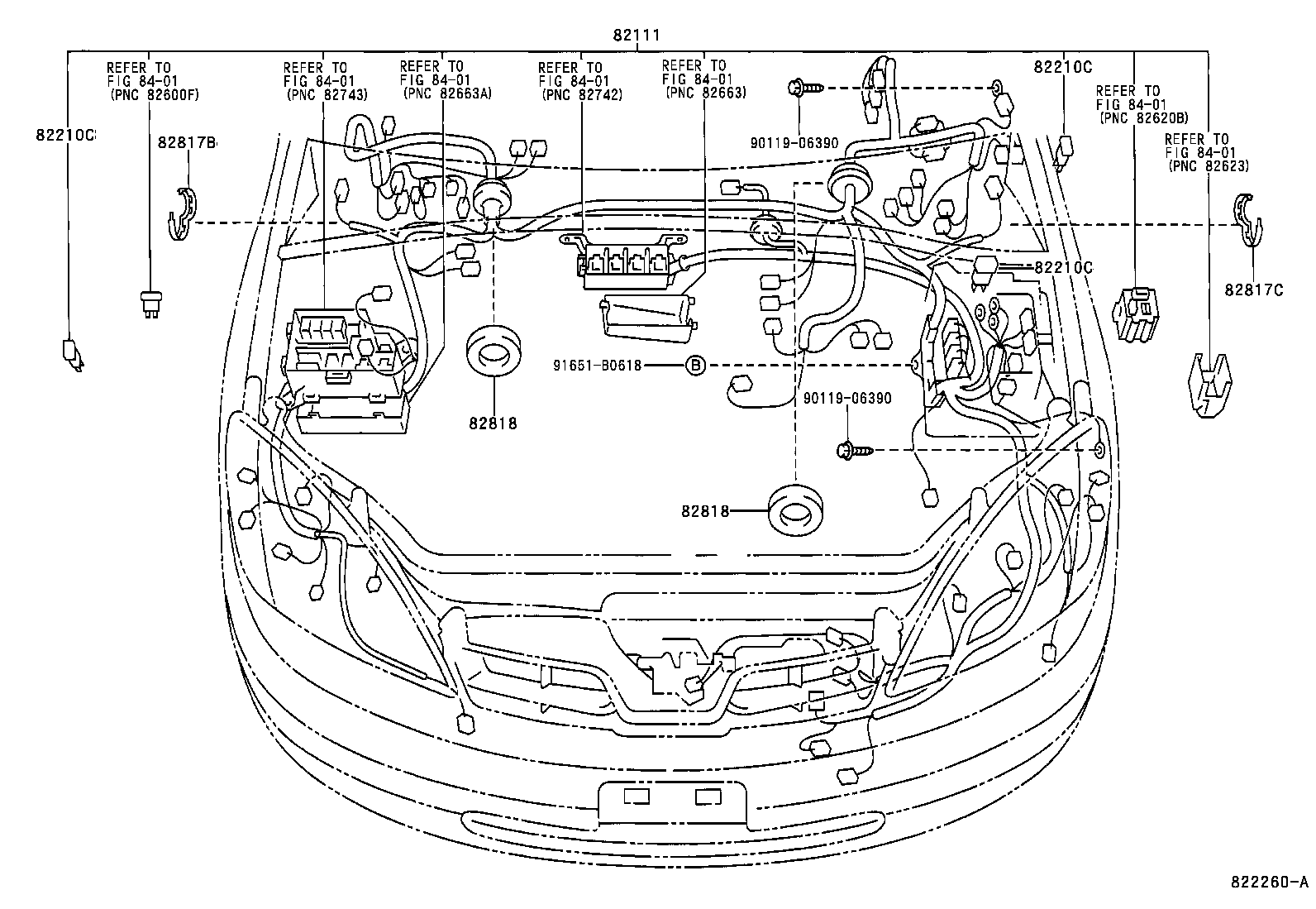 Toyota 82154-47030 WIRE, REAR DOOR, NO.2