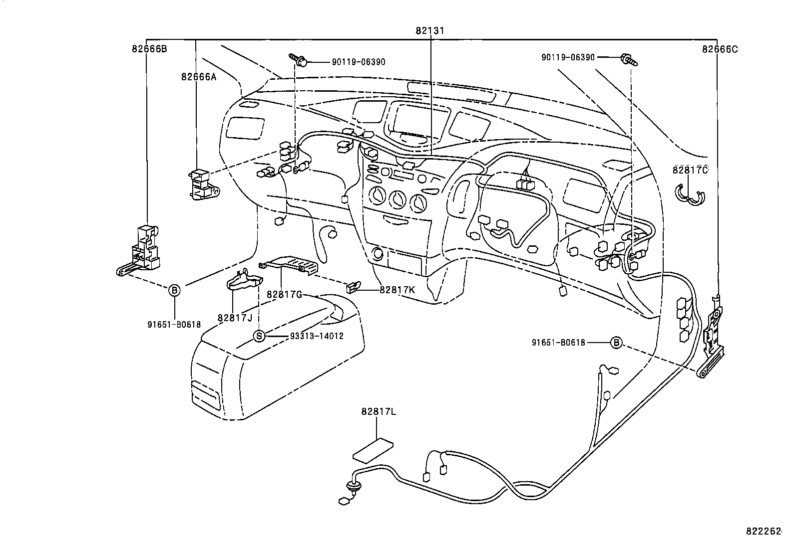 82817-47070 PROTECTOR, WIRING HARNESS, NO.2 product image