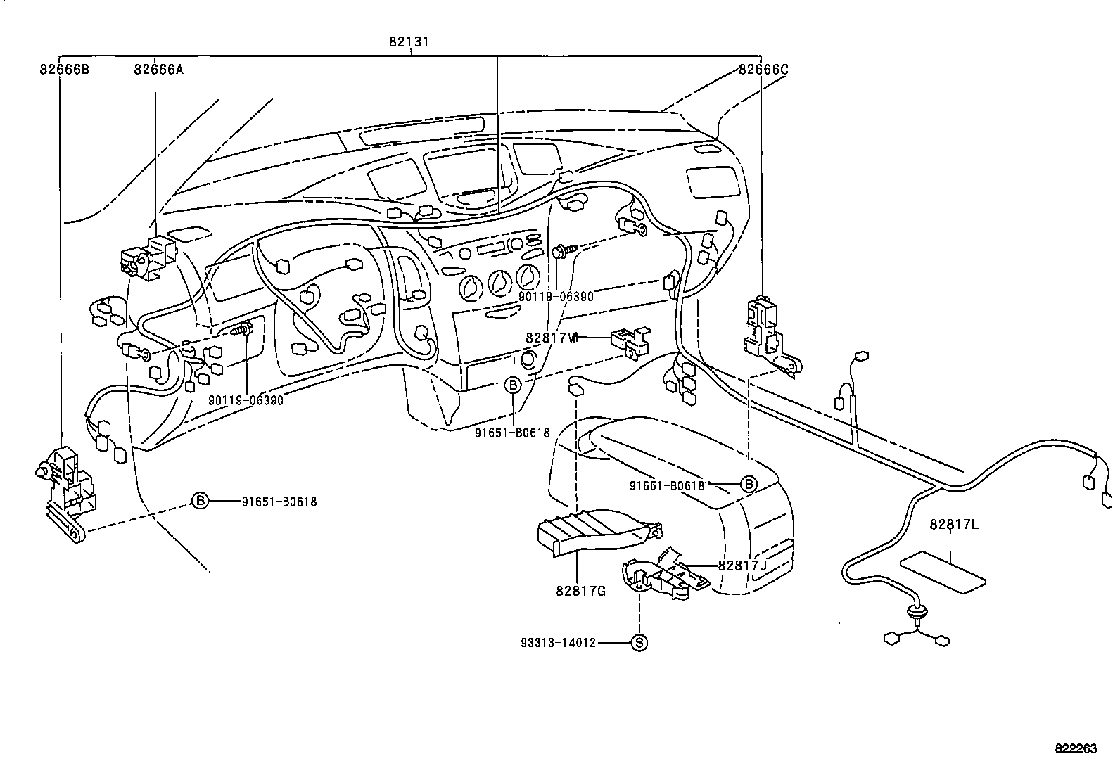 82817-47070 PROTECTOR, WIRING HARNESS, NO.2 product image