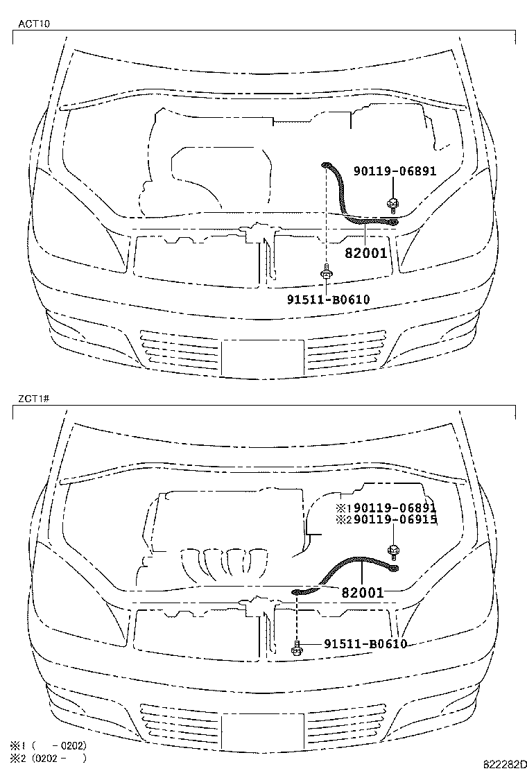 82142-63010 WIRE, INSTRUMENT PANEL, NO.2 product image