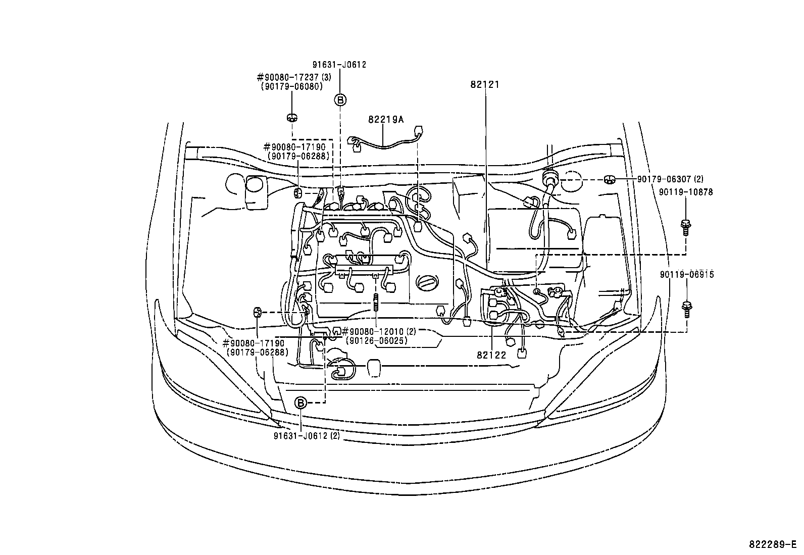 82817-2A460 PROTECTOR, WIRING HARNESS, NO.2 product image