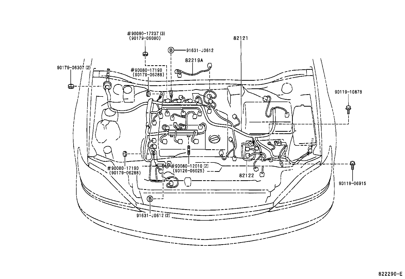 82817-2A460 PROTECTOR, WIRING HARNESS, NO.2 product image
