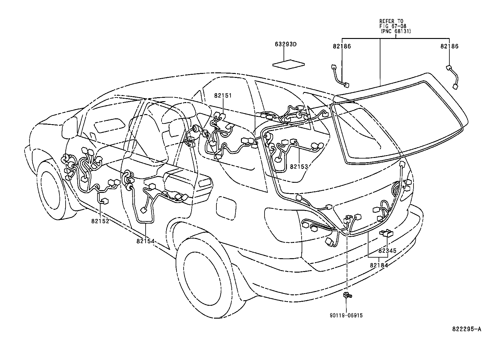 82817-2A460 PROTECTOR, WIRING HARNESS, NO.2 product image