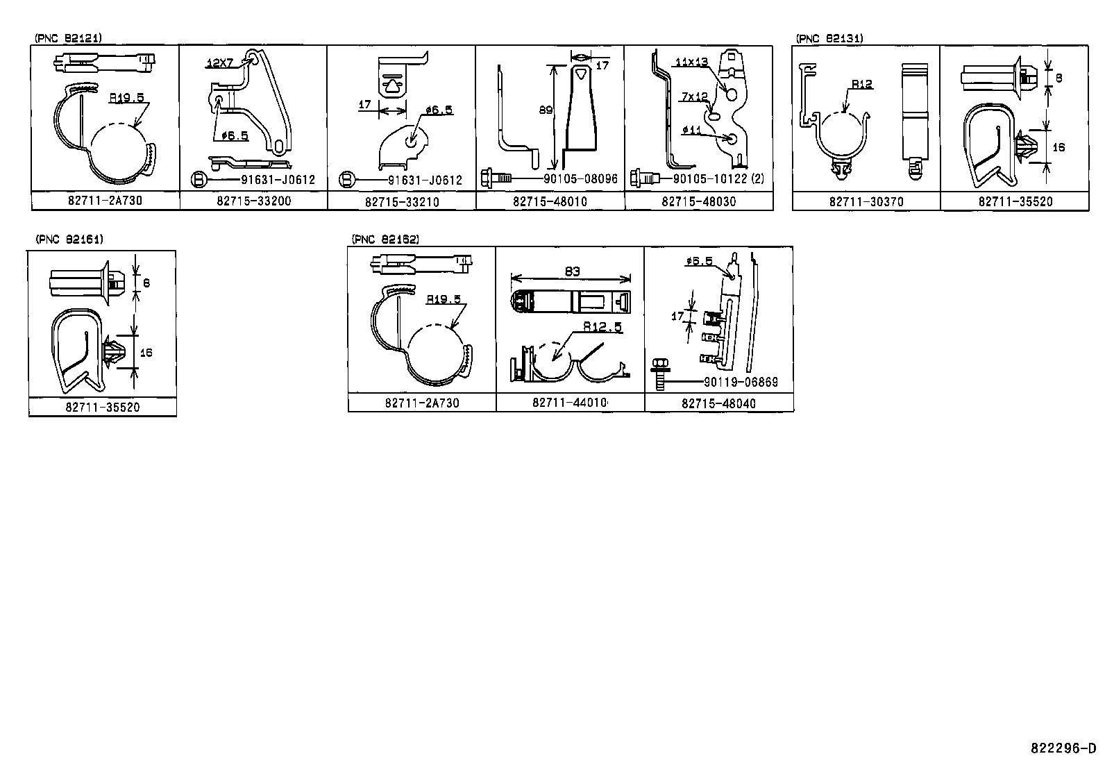 82817-2A460 PROTECTOR, WIRING HARNESS, NO.2 product image