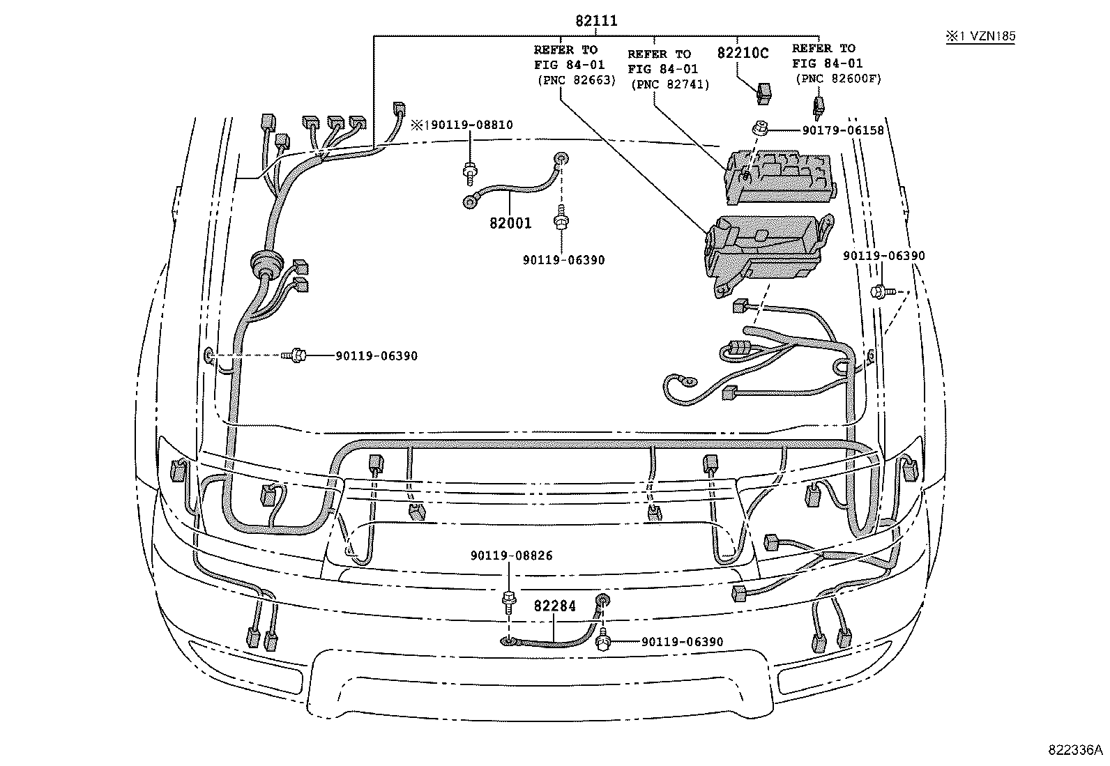 82151-35100 WIRE, FRONT DOOR, RH product image