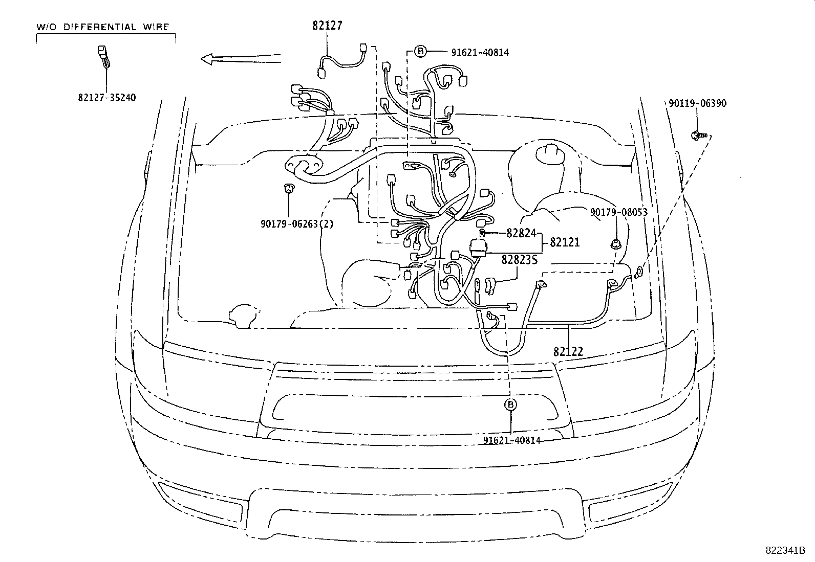 82151-35310 WIRE, FRONT DOOR, RH product image