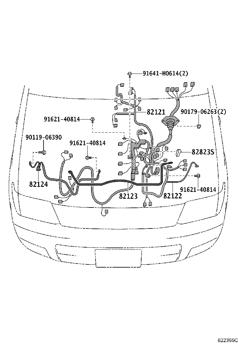 82166-60010 WIRE, CONSOLE BOX product image