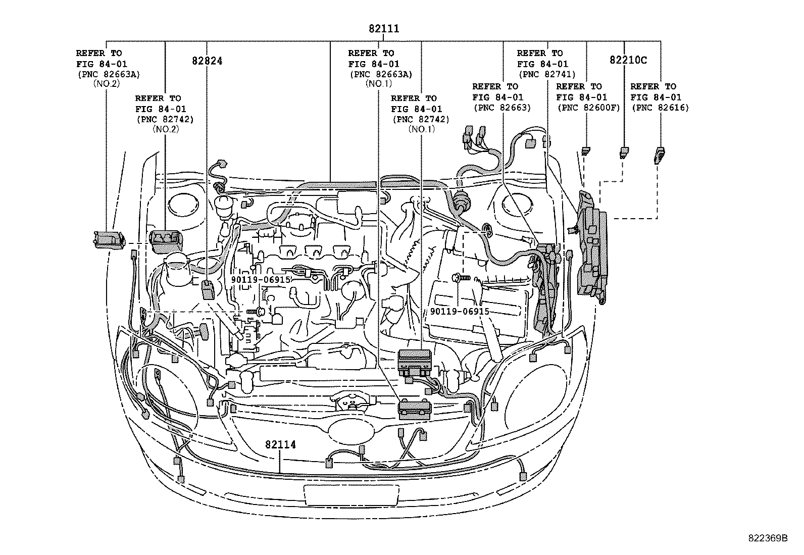 82121-1X080 WIRE, ENGINE product image