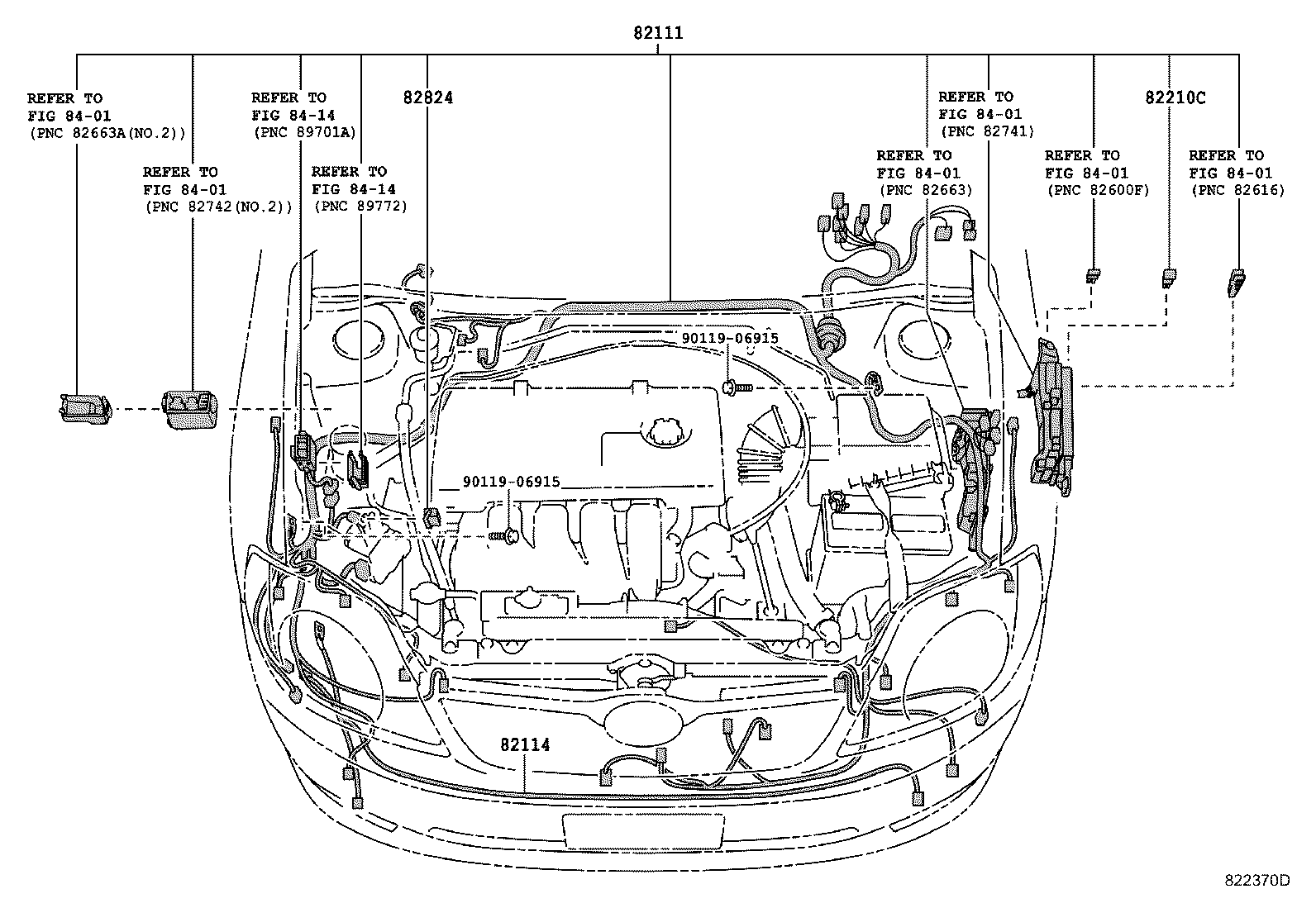 82121-1X080 WIRE, ENGINE product image