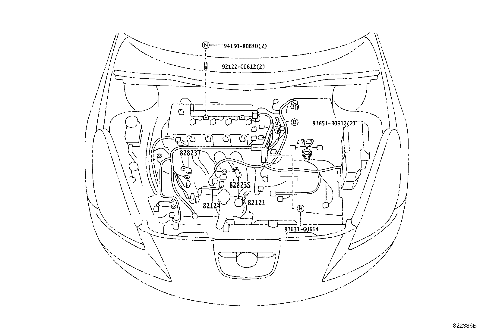 82151-2G570 WIRE, FRONT DOOR, RH product image