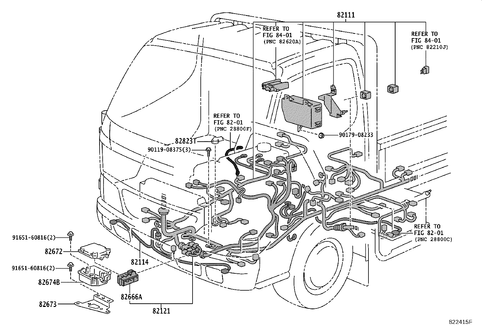 82124-37240 WIRE, ENGINE, NO.4 product image