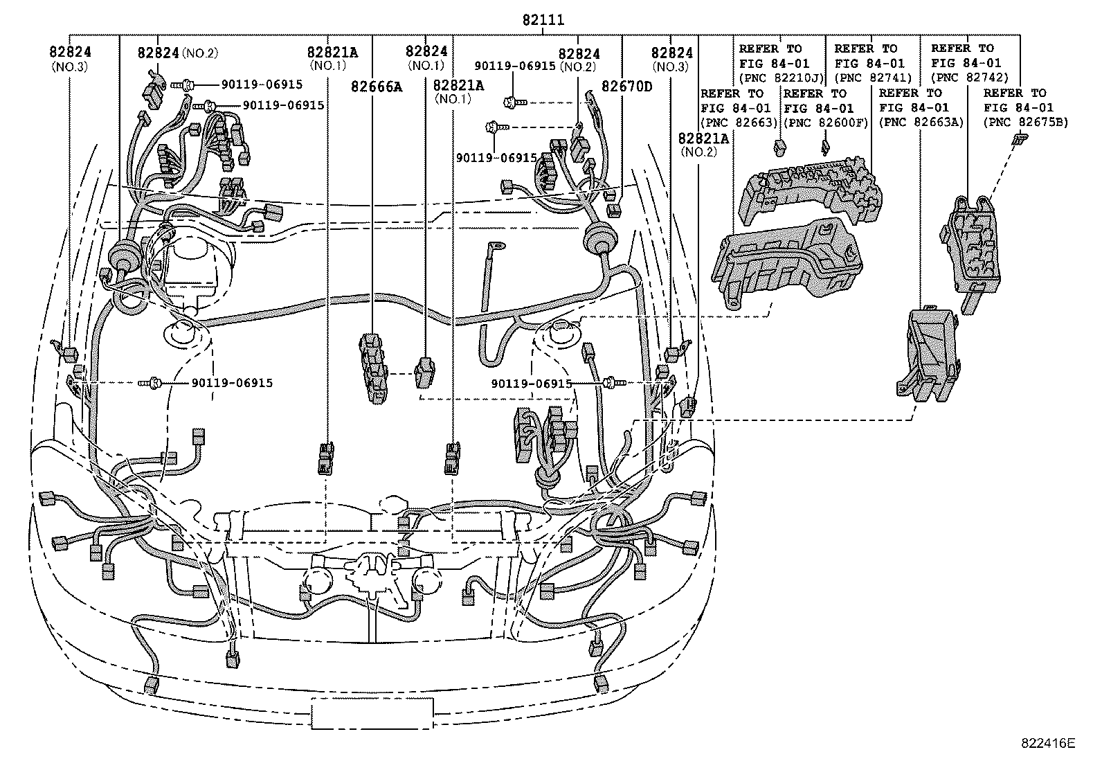 82817-2A770 PROTECTOR, WIRING HARNESS, NO.1 product image