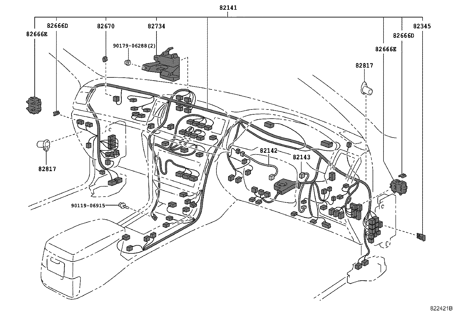 82817-2A770 PROTECTOR, WIRING HARNESS, NO.1 product image