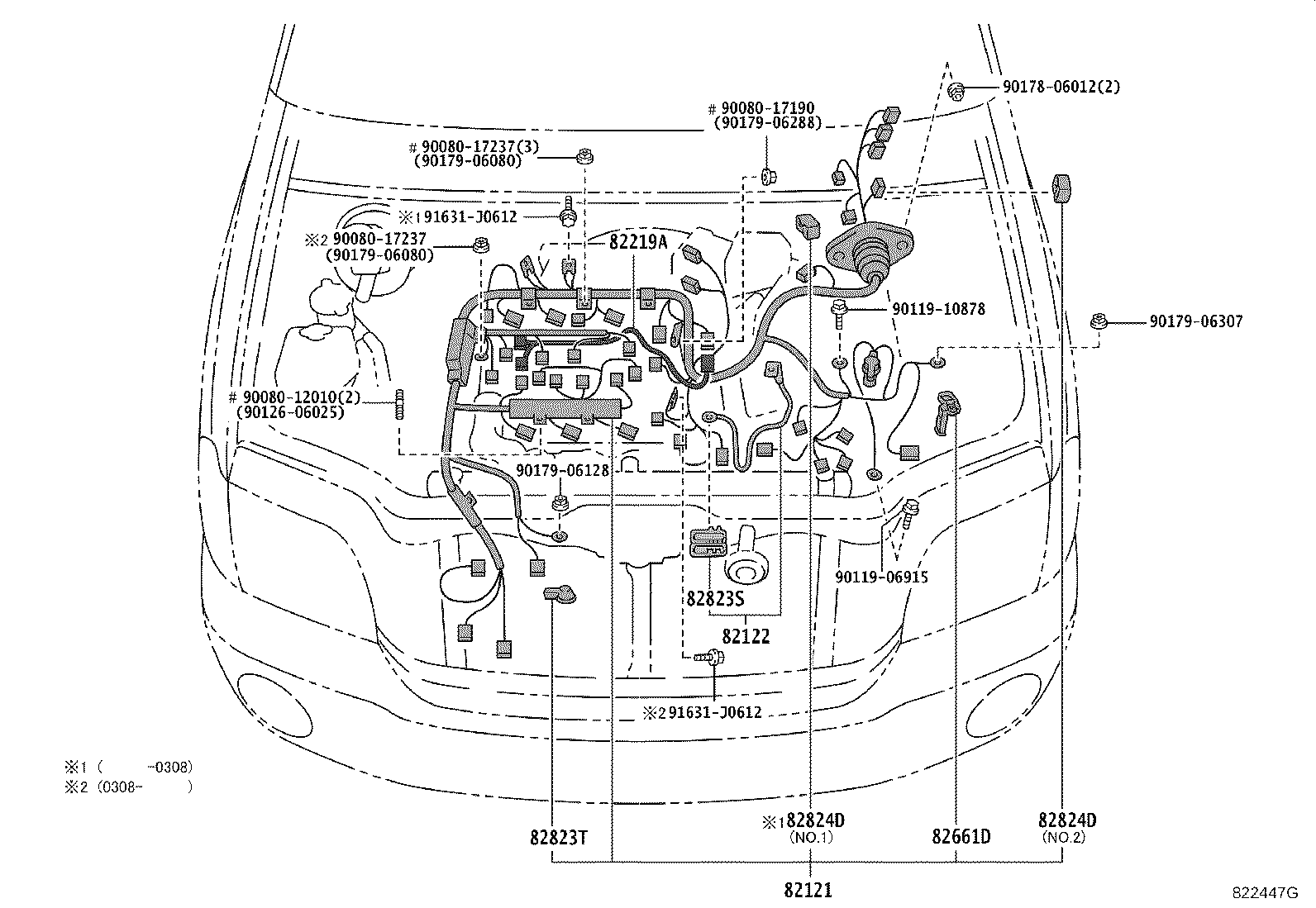 82191-48100 WIRE, FRONT SEAT, RH product image