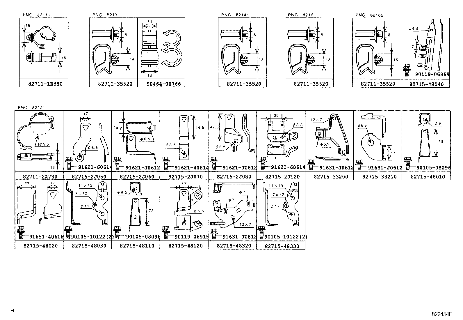 82191-48100 WIRE, FRONT SEAT, RH product image