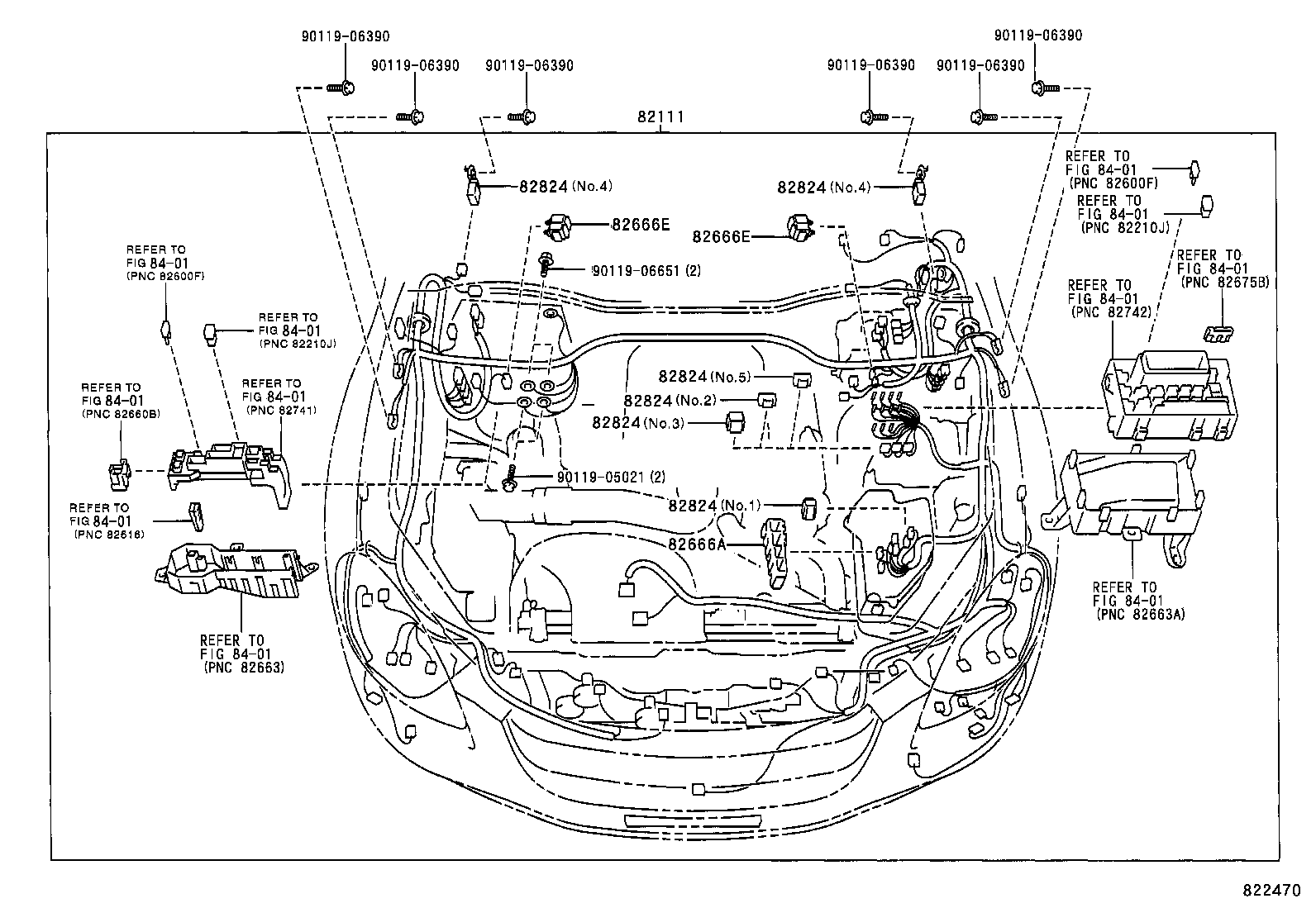 82191-24170 WIRE, FRONT SEAT, RH product image