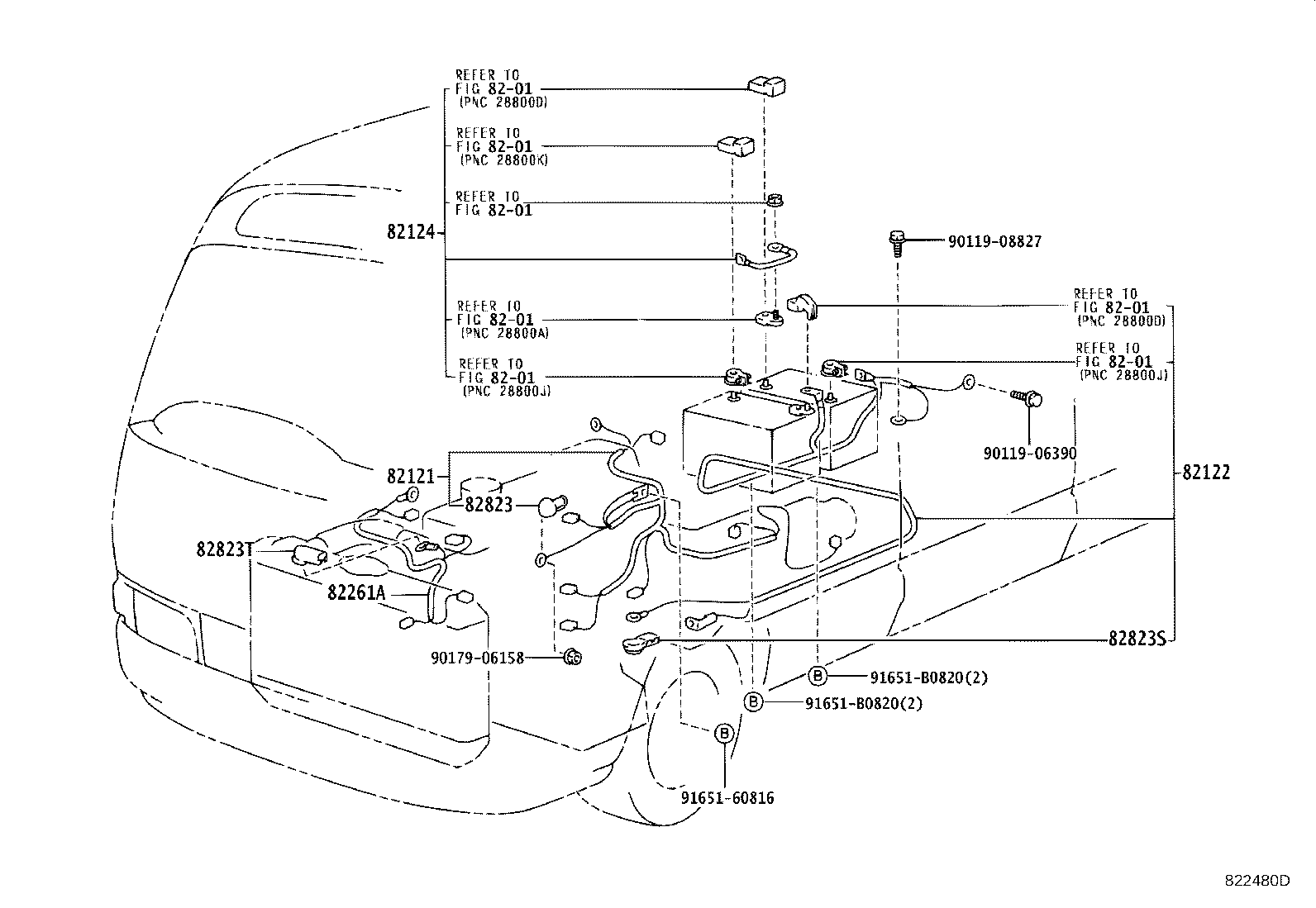 82122-36130 WIRE, ENGINE, NO.2 product image