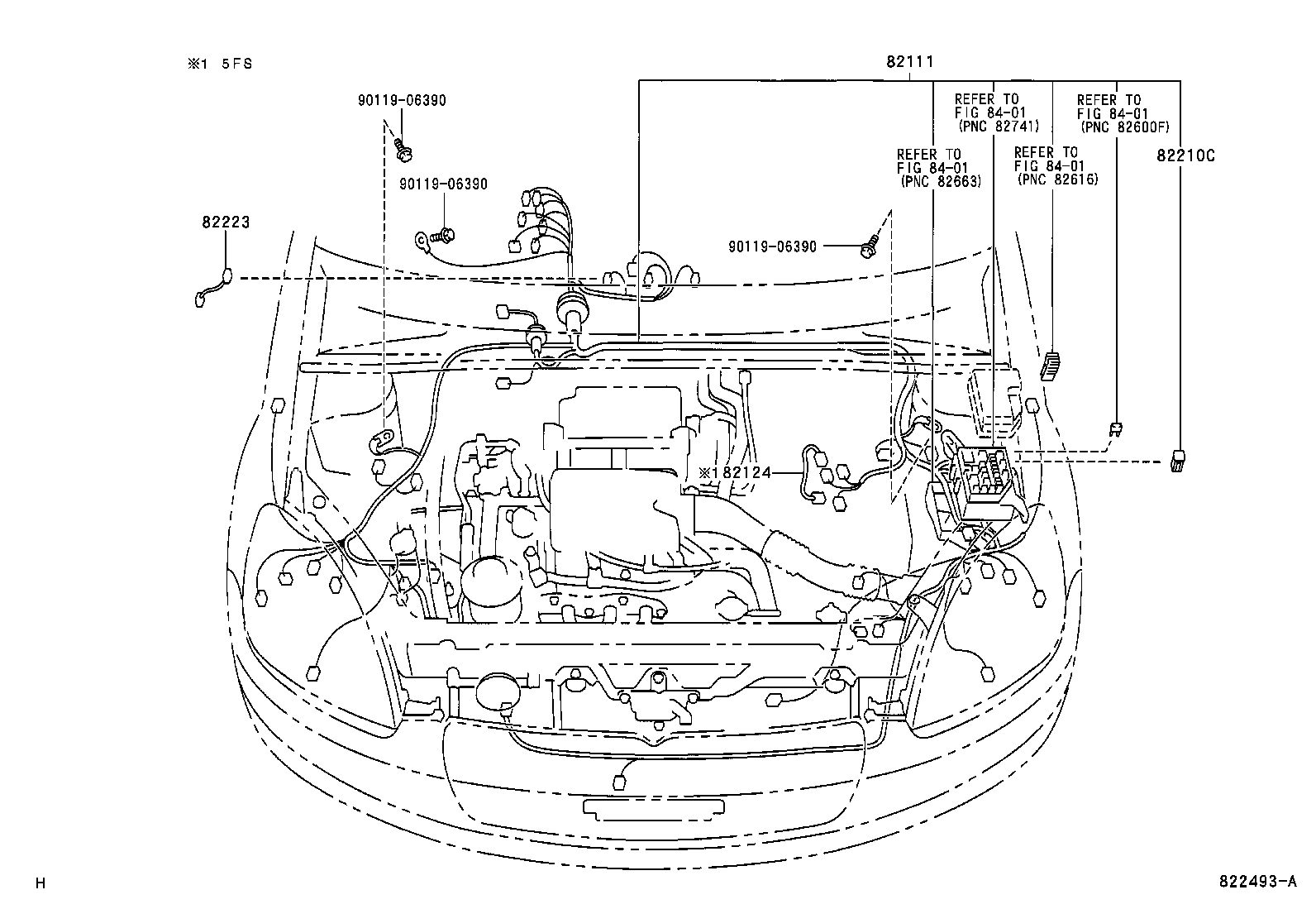 Toyota 82152-0D080 WIRE, FRONT DOOR, LH