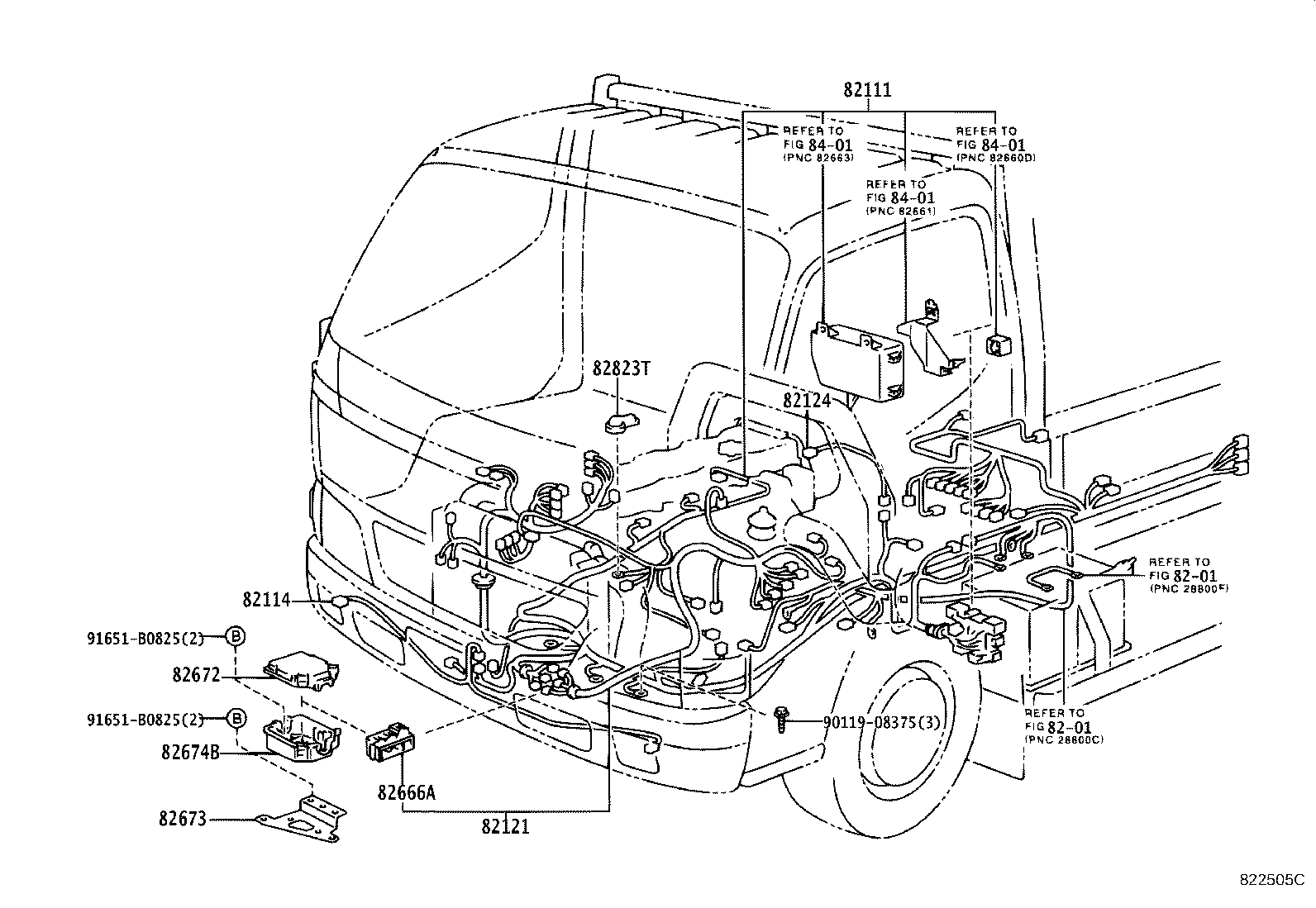 82142-37230 WIRE, INSTRUMENT PANEL, NO.2 product image