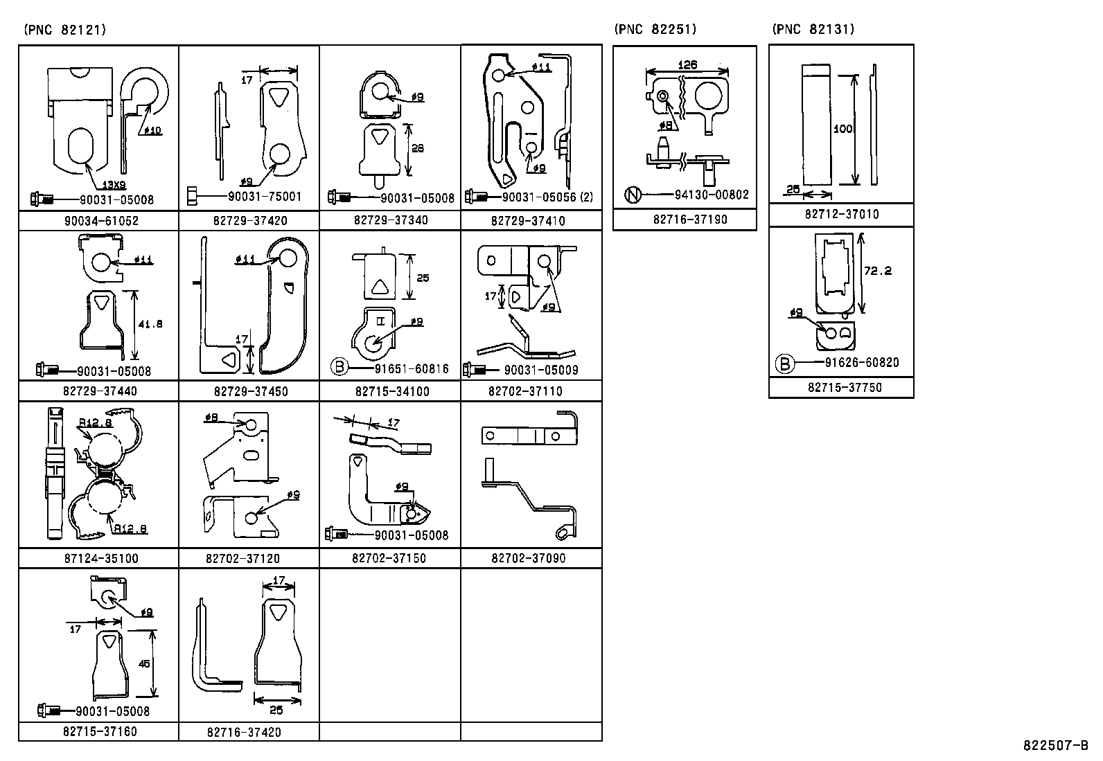 82142-37230 WIRE, INSTRUMENT PANEL, NO.2 product image