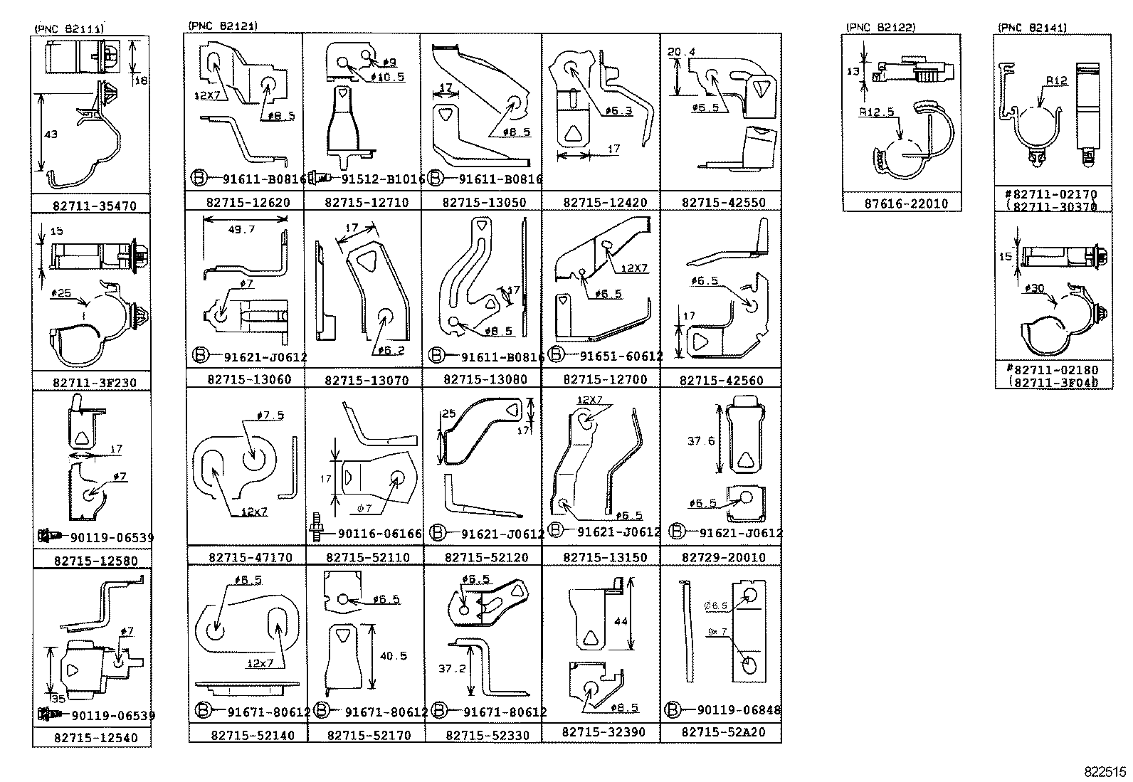 82114-12090 WIRE, ENGINE ROOM, NO.4 product image