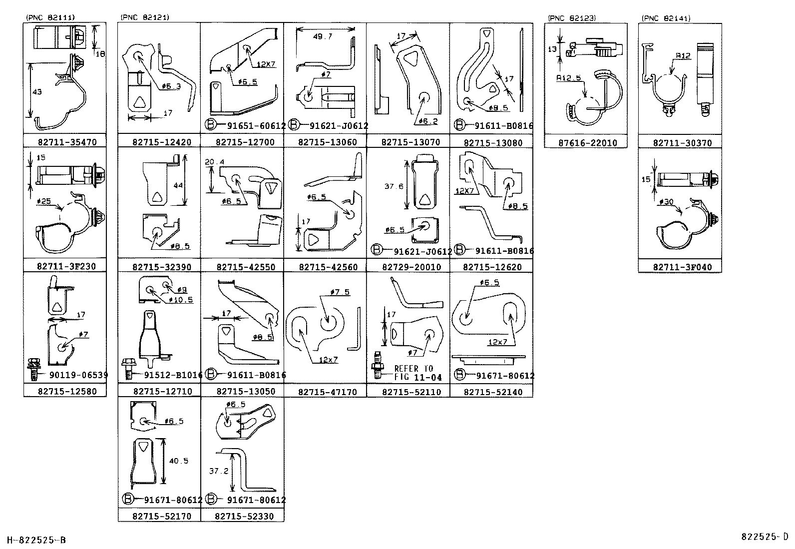 82153-12410 WIRE, REAR DOOR, NO.1 product image