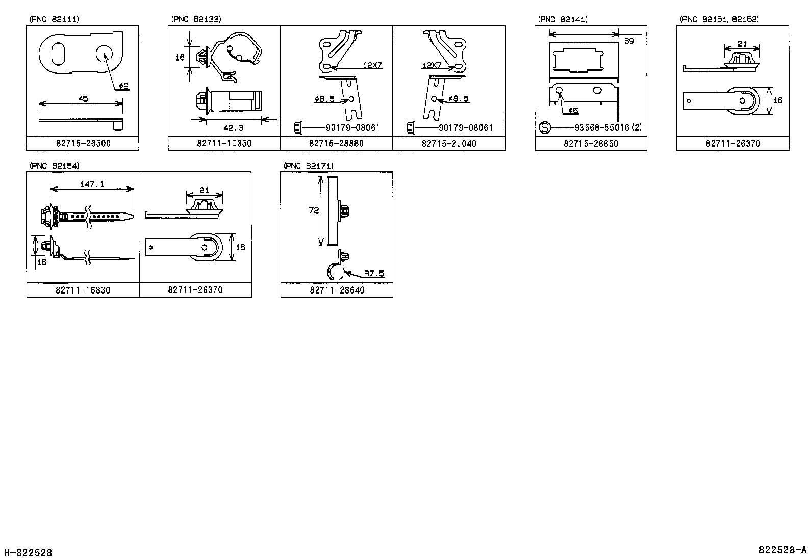 82114-28010 WIRE, ENGINE ROOM, NO.4 product image