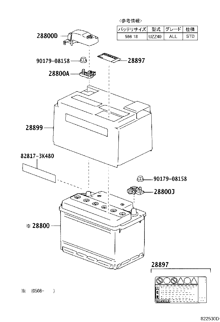 28800-50150 BATTERY product image