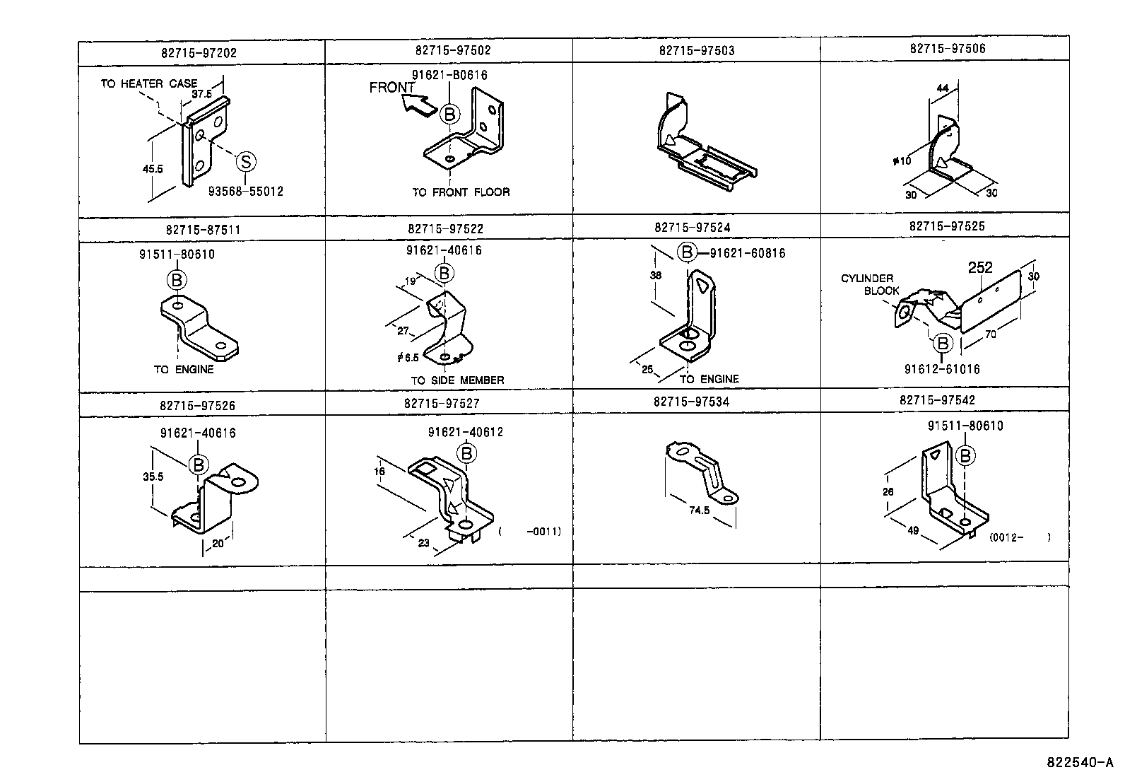 82153-97503 WIRE, REAR DOOR, RH product image