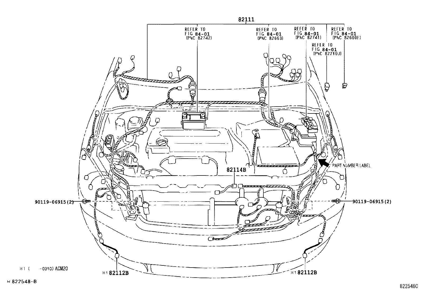 82817-44030 PROTECTOR, WIRING HARNESS, NO.5 product image