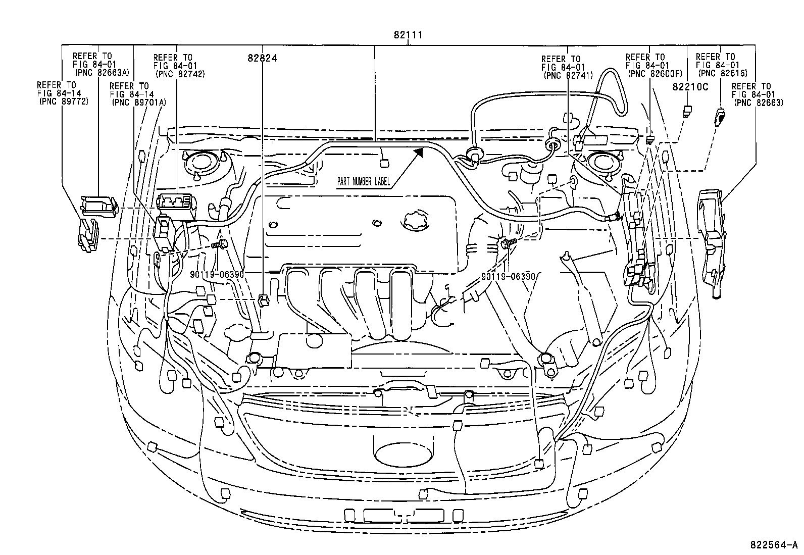 82121-02451 WIRE, ENGINE product image