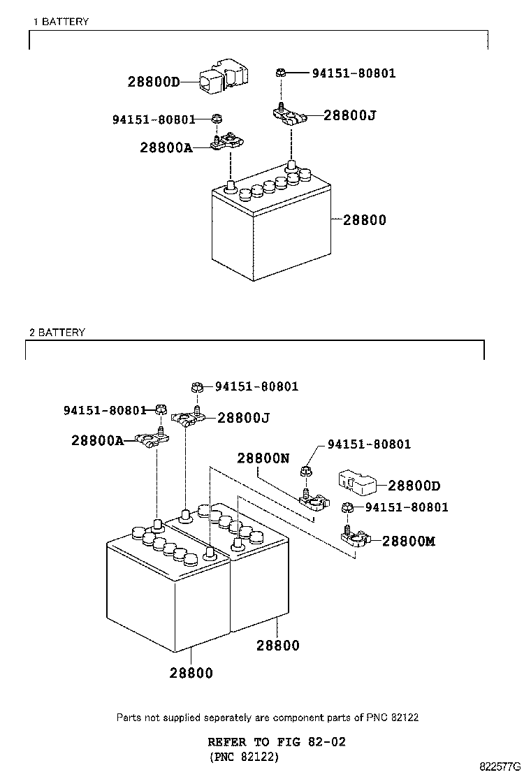 28800-67082 BATTERY product image