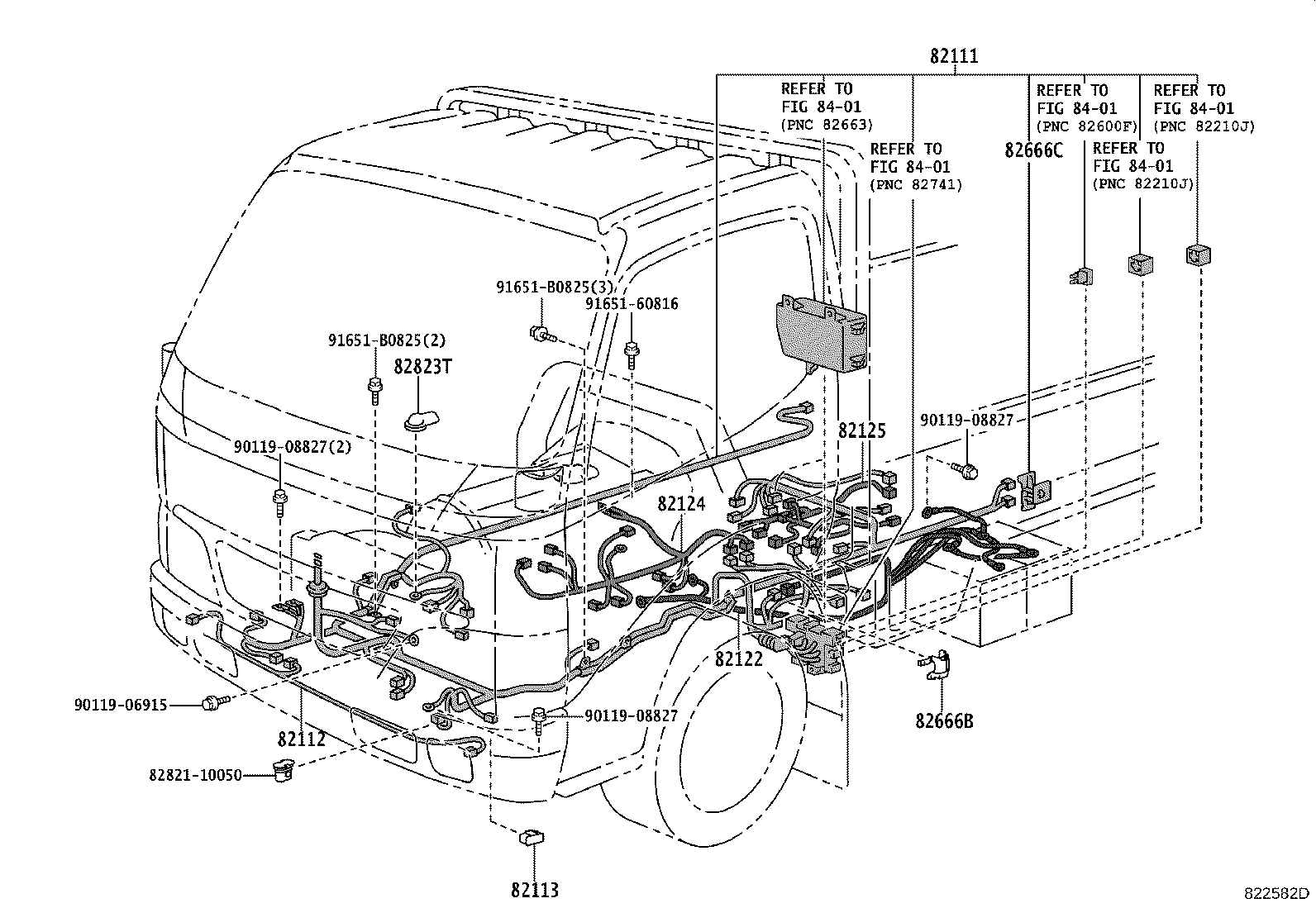 82122-25280 WIRE, ENGINE, NO.2 product image