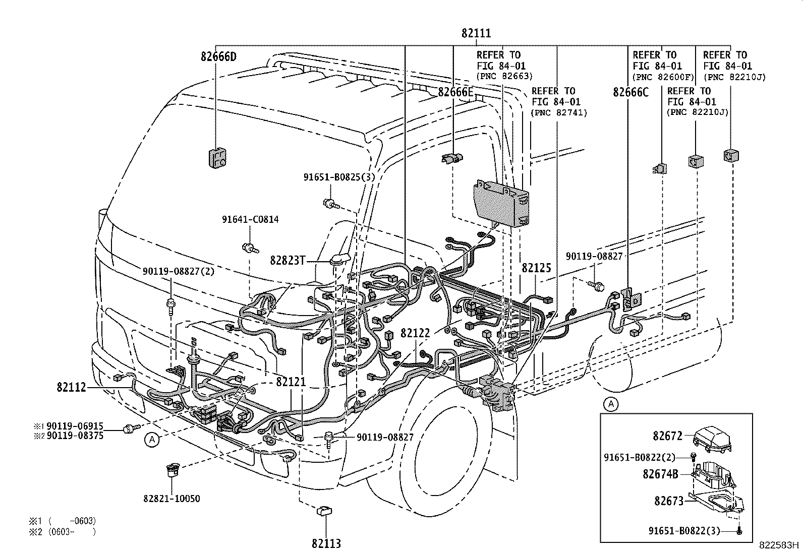 82122-25280 WIRE, ENGINE, NO.2 product image