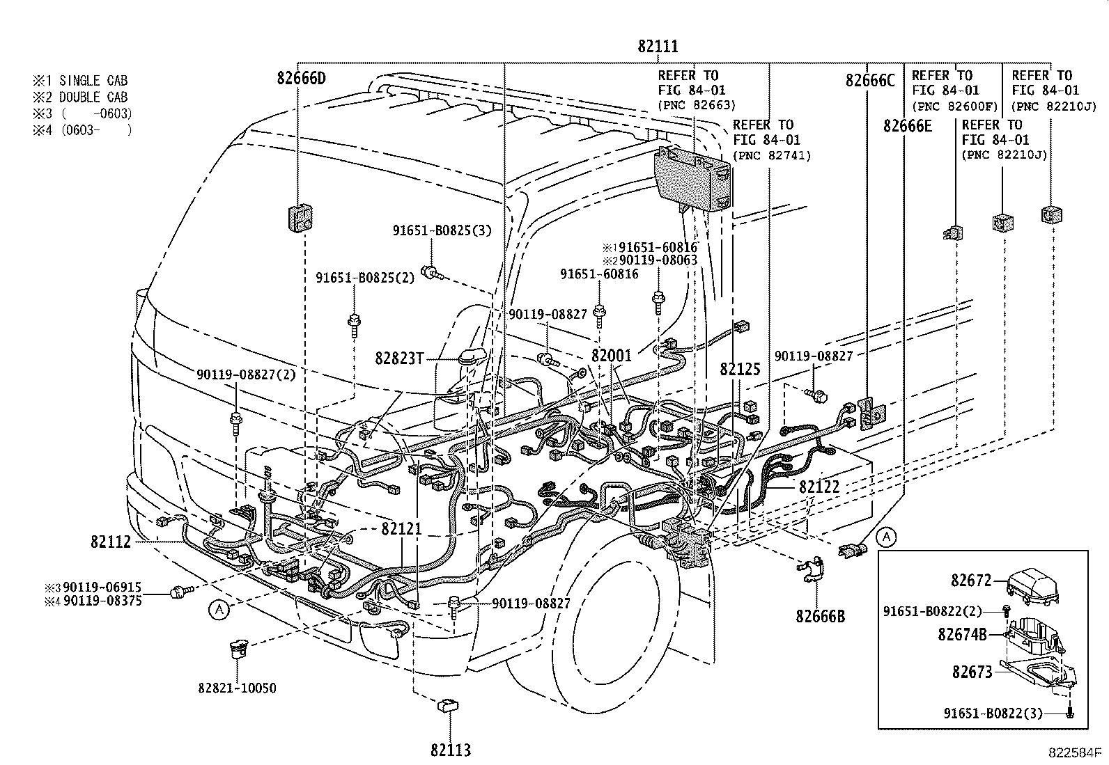 82122-25280 WIRE, ENGINE, NO.2 product image