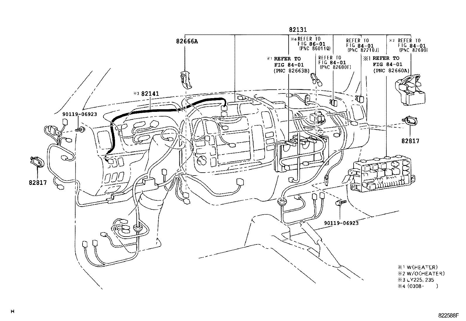 82712-37430 SUPPORT, WIRING HARNESS product image