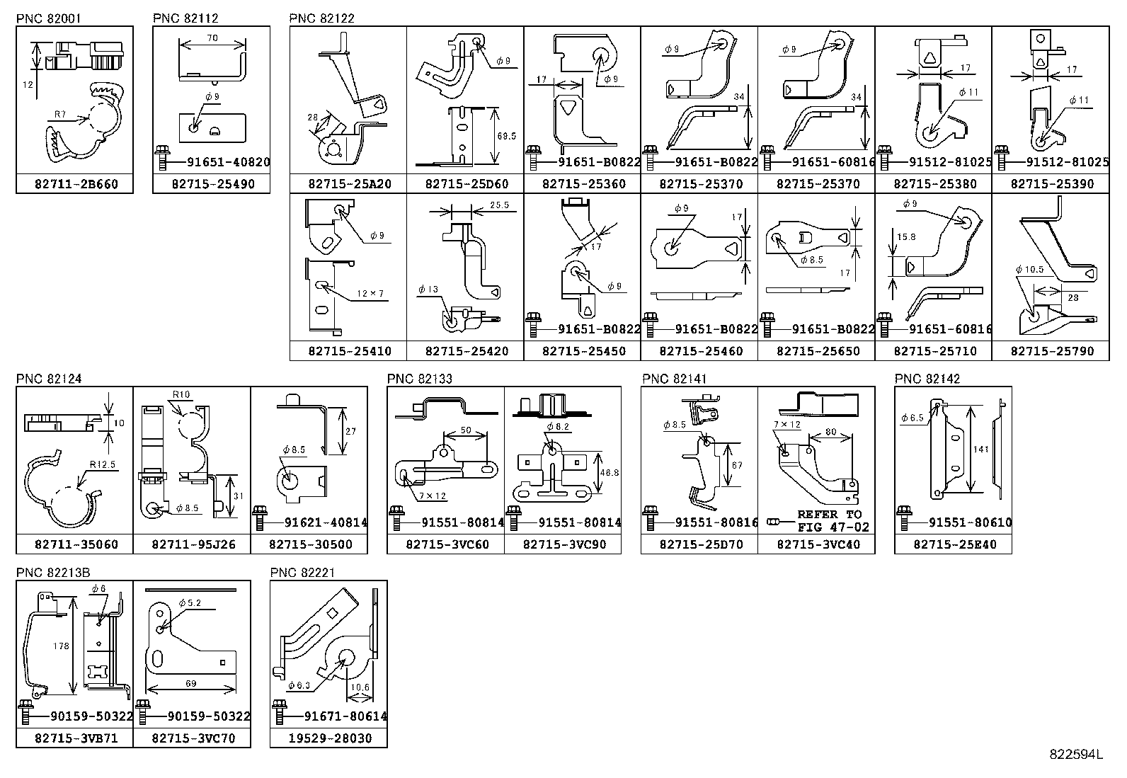 82122-25280 WIRE, ENGINE, NO.2 product image