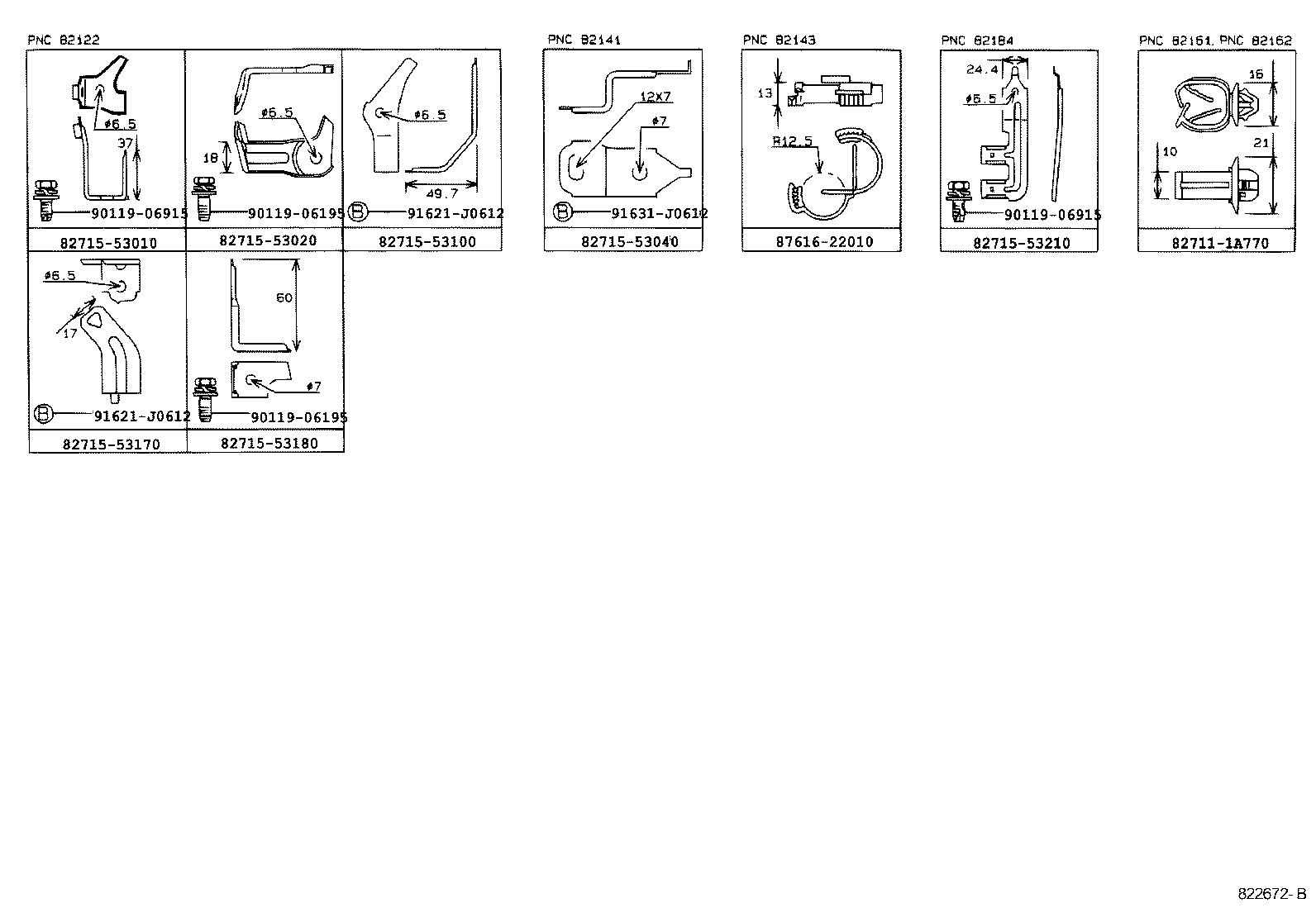 82817-53010 PROTECTOR, WIRING HARNESS, NO.2 product image