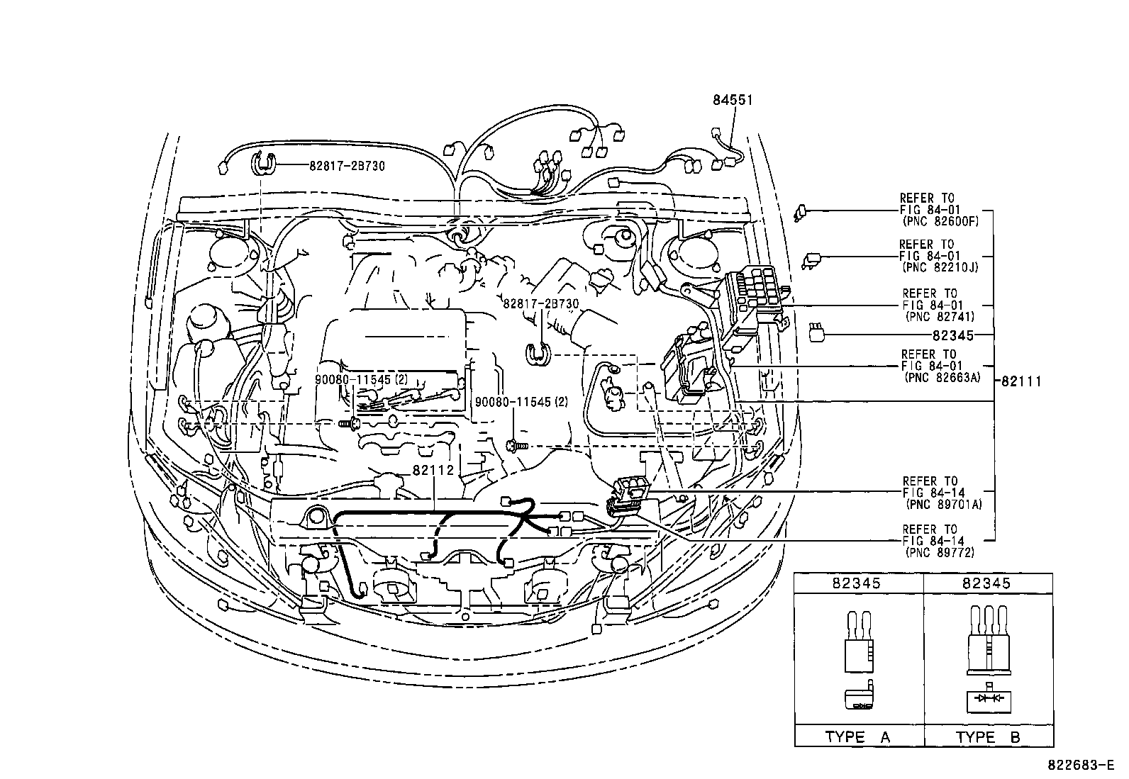 Toyota 82143-06040 WIRE, INSTRUMENT PANEL, NO.3