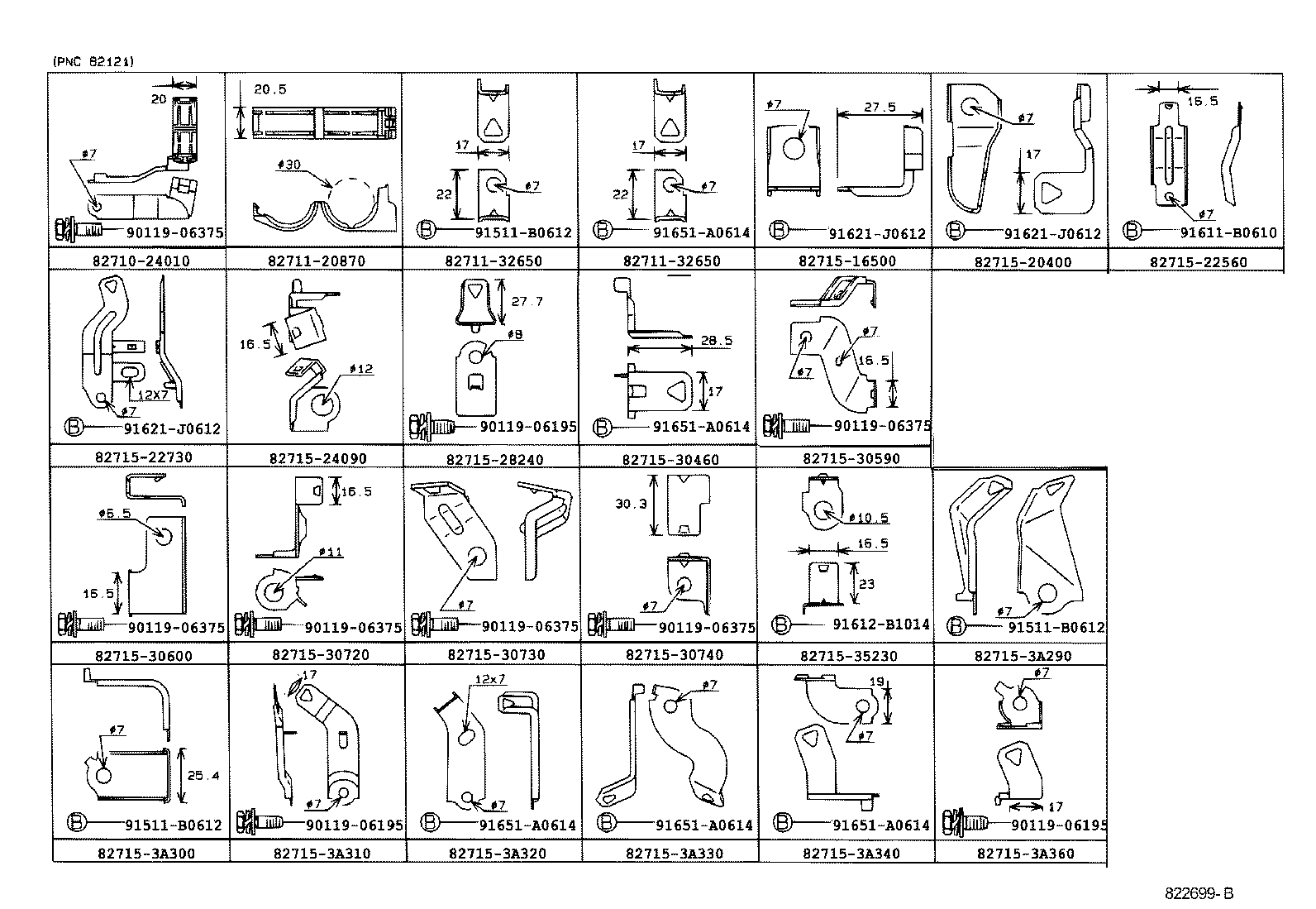 82153-22241 WIRE, REAR DOOR, NO.1 product image
