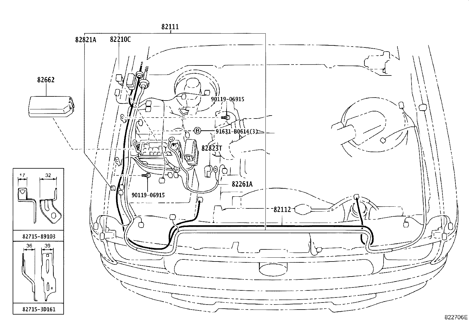 82817-35450 PROTECTOR, WIRING HARNESS, NO.1 product image
