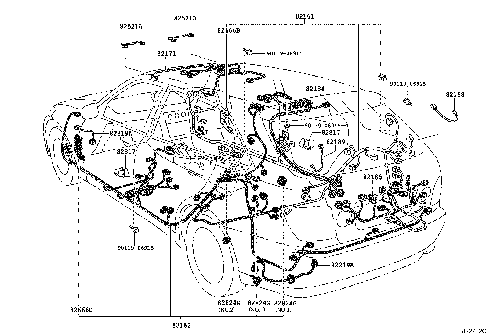 82046-53010 BRACKET, RADIO EARTH product image