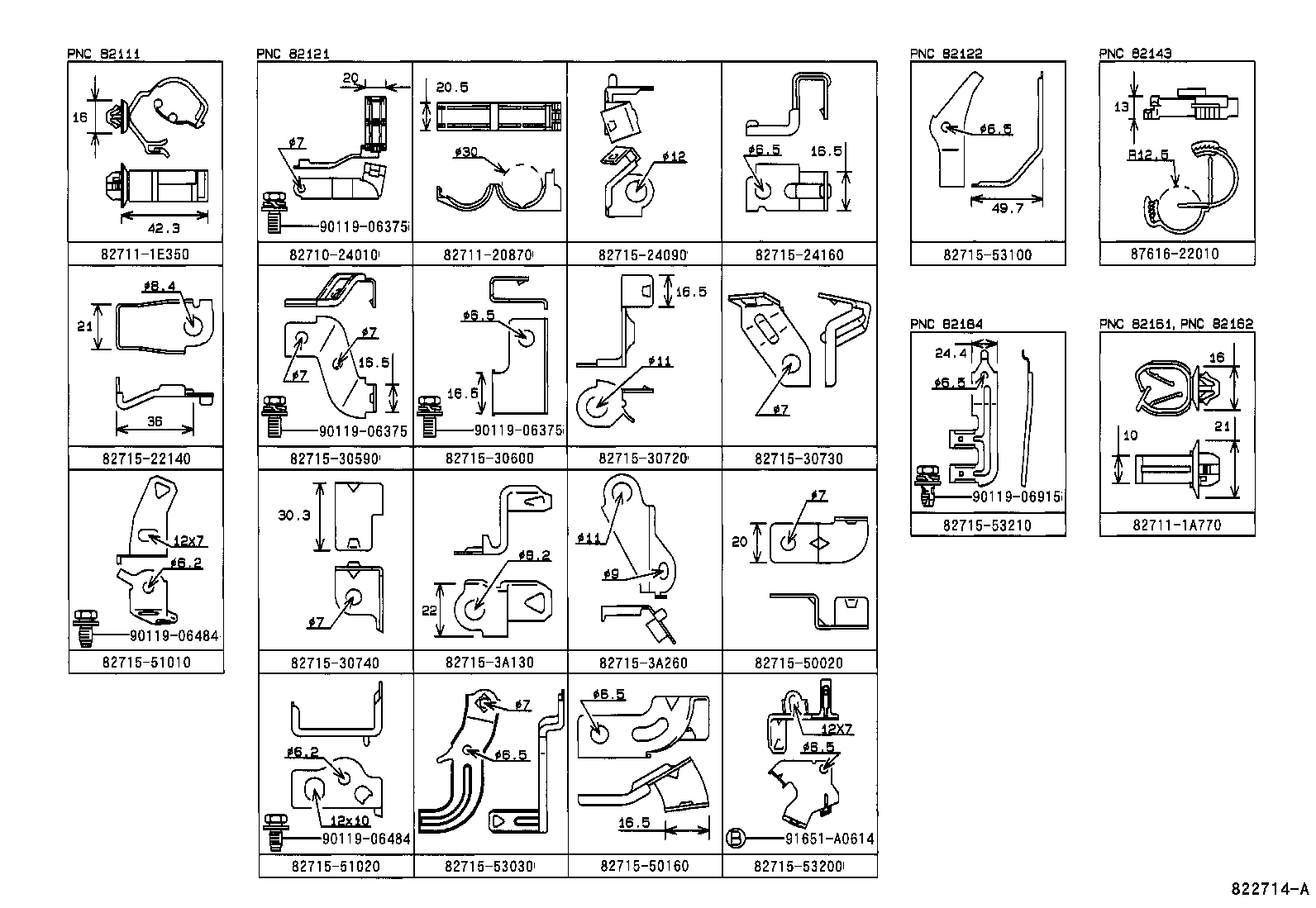 82046-53010 BRACKET, RADIO EARTH product image