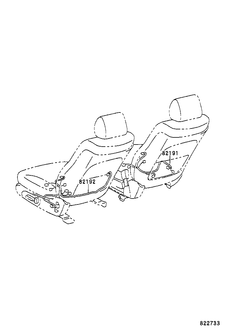 82142-33110 WIRE, INSTRUMENT PANEL, NO.2 product image