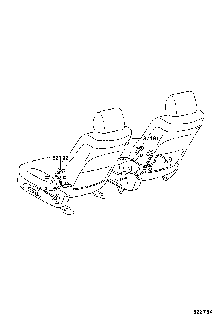 82142-33110 WIRE, INSTRUMENT PANEL, NO.2 product image