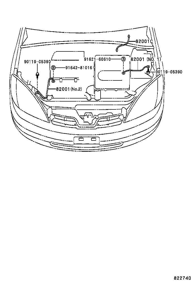 82817-47070 PROTECTOR, WIRING HARNESS, NO.2 product image